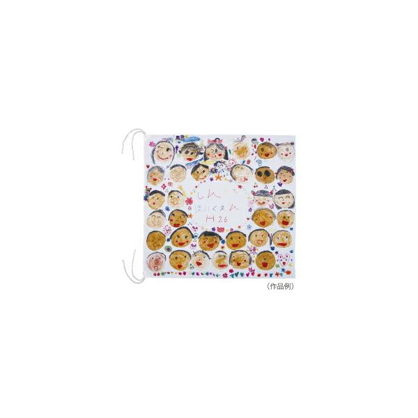 オリジナル学級旗で団結力を高めよう。●サイズ／900×1000mm●材質／綿ブロード（白無地）●皮、ひも付