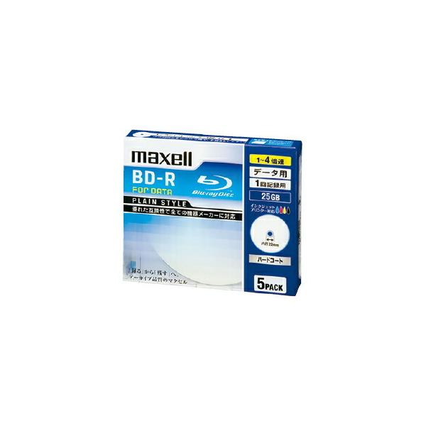 大容量の記録が可能なブルーレイディスク。●メーカー名／maxell●記録速度／4倍速●5mmケース●インクジェットプリンタ対応●1回のみ記録