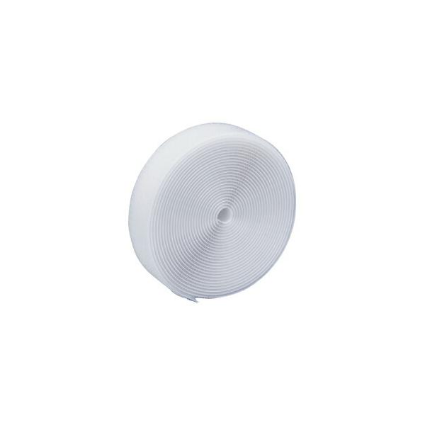 マジックテープ 面ファスナー ジャック ツインテープ白（幅25mm×長さ5m）