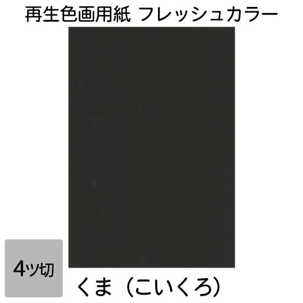 画用紙 色画用紙 フレッシュカラー 四ツ切 100枚 くま 単色 まとめ買い 四つ切り 大王製紙