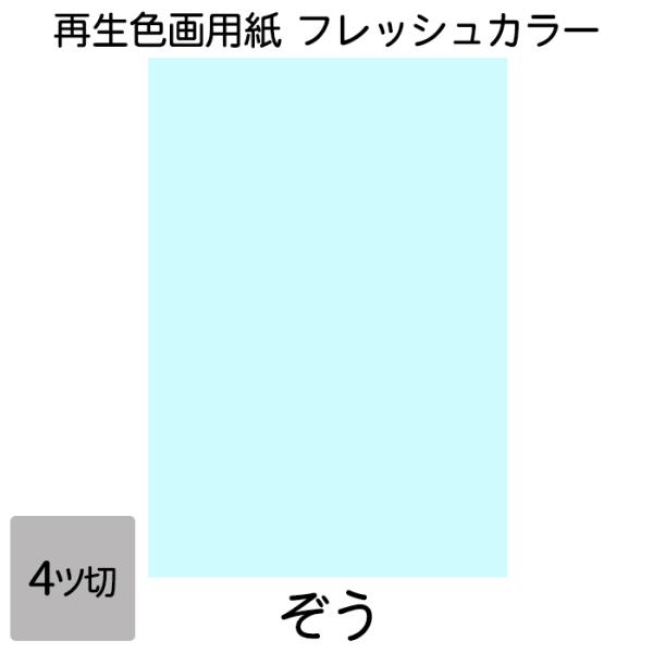 画用紙 色画用紙 フレッシュカラー 四ツ切 10枚 大王製紙 四つ切り ぞう
