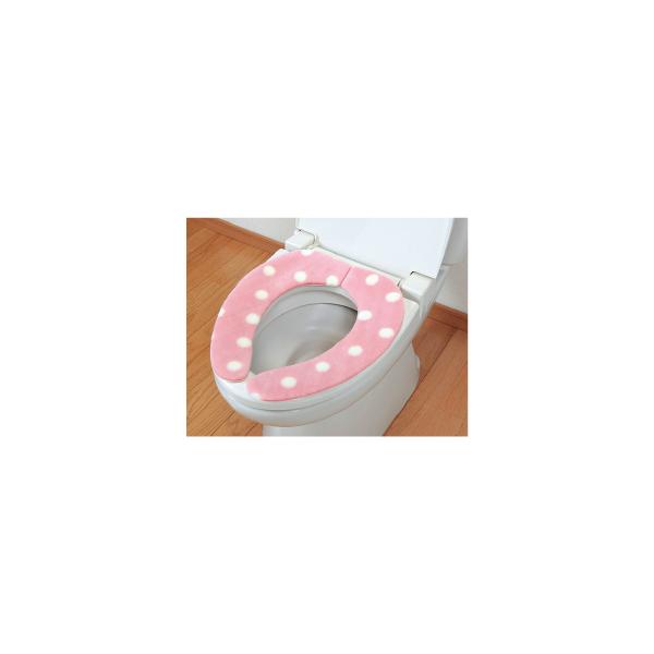 他サイト： 便座シート 消臭ふんわりベンザシート ドット柄（1枚） ピンク サンコーの商品画像