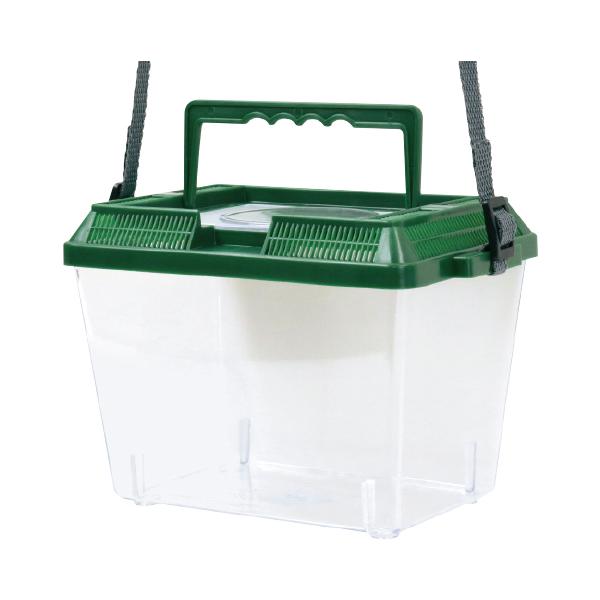 昆虫はもちろんカメ、カニや両生類の飼育にも適しています。●サイズ／本体：185×120×135mm、ベルト：1200mm●付属品／ベルト