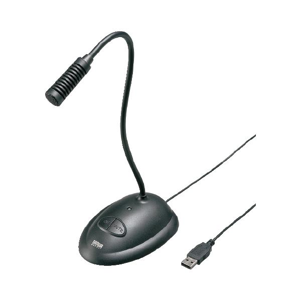 口元での正確な音声入力ができるロングアームタイプのUSBマイク。●サイズ／W84×D120×H330mm●重量／162g●ケーブル長さ／約1.6m●コネクタ形状／USB Aコネクタ オス（USB2.0/1.1両対応）●指向特性／単一指向性