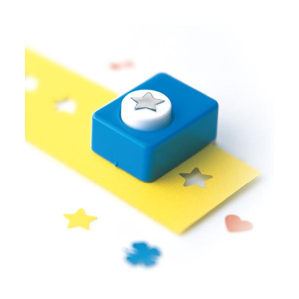 花、動物などいろいろな形とサイズがそろった手軽で簡単な型抜きパンチです。●本体サイズ／33×44×26mm●適正用紙厚／コピー用紙2枚程度