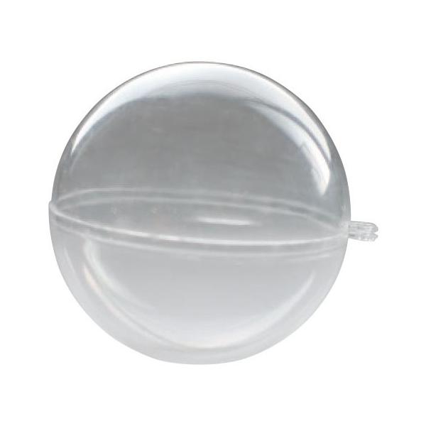 ホルダー付きのクリアなカプセルホルダーです。●内容／10個●サイズ／本体：φ80mm、ホルダー穴サイズ：3mm●材質／ポリスチレン※ひもは商品に含まれておりません