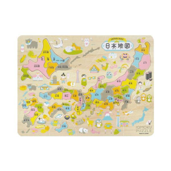 おもちゃ パズル 木製知育パズル 日本地図 デビカ