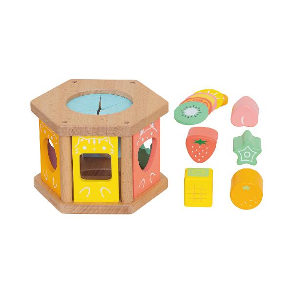 食べ物をモチーフにした積み木やプレートを上手に食べさせることができるかな？●内容／もぐもぐボックス、いちご・オレンジ・とうもろこし・もも・オクラ×各1、食材プレート×5(トマト・パイナップル・キウイ・サツマイモ・パプリカ)●サイズ／W13×...