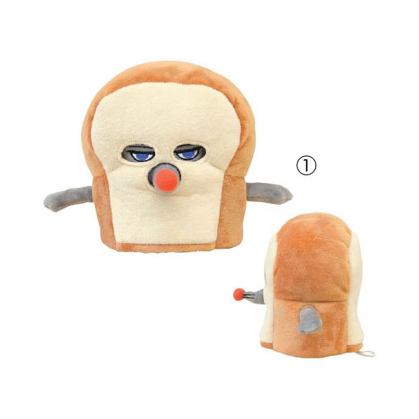 パンをかぶったパンどろぼうがとってもキュート♪絵本に登場するキャラクターを忠実に再現しています。●サイズ／（1）21×17×18cm（2）11×16.5×15cm●重量／（1）125g（2）110g●材質／ポリエステル