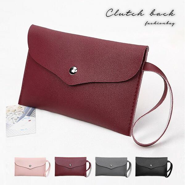 クラッチバッグ バッグ ハンドバッグポーチ 小物入れ ストラップ付 レディース Pu素材 レザー 持ち手 小さめ コンパクト 手軽 ジッパー 薄型 スマホポーチ Eight Na Ko 004 Il Shop 通販 Yahoo ショッピング