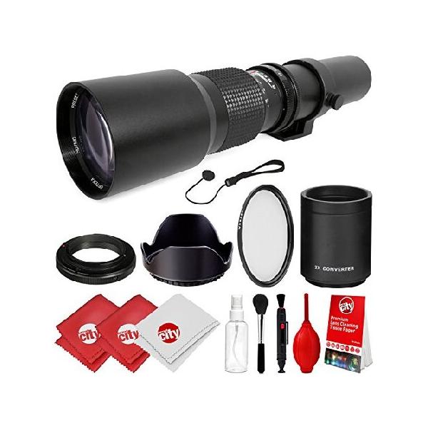 Opteka 500 mm / 1000 mm F / 8手動望遠レンズfor Panasonic Lumix DMC