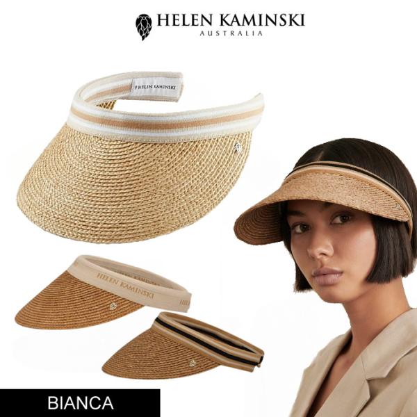 ヘレンカミンスキー サンバイザー ラフィア HELEN KAMINSKI