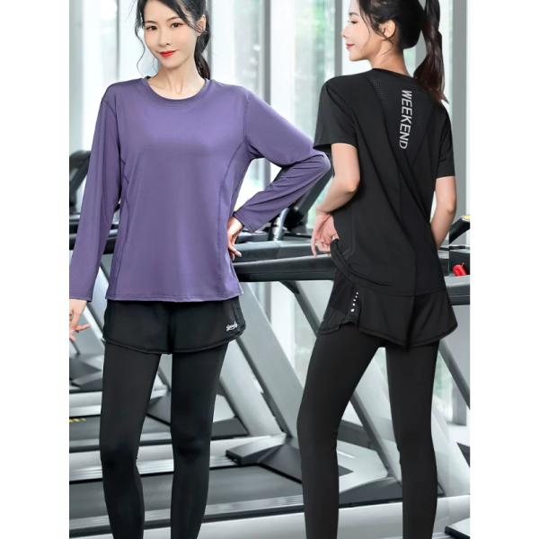 スポーツトップスセット Tシャツ 半袖 ゆったり 2点セット
