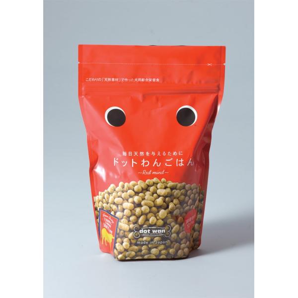 他サイト： ドッグフード 無添加 国産 ドットわんごはん Red mind 500g/ 総合栄養食 ドライフード 小型犬 中型犬 大型犬 シニア犬 全犬種対応 ｜ イリオスマイル iliosmileの商品画像
