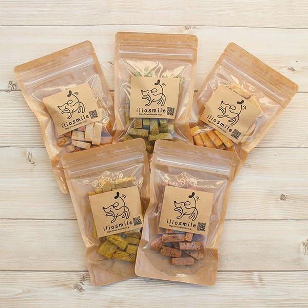 iliosmile（イリオスマイル） 犬 おやつ 無添加 国産 米粉と自然素材の