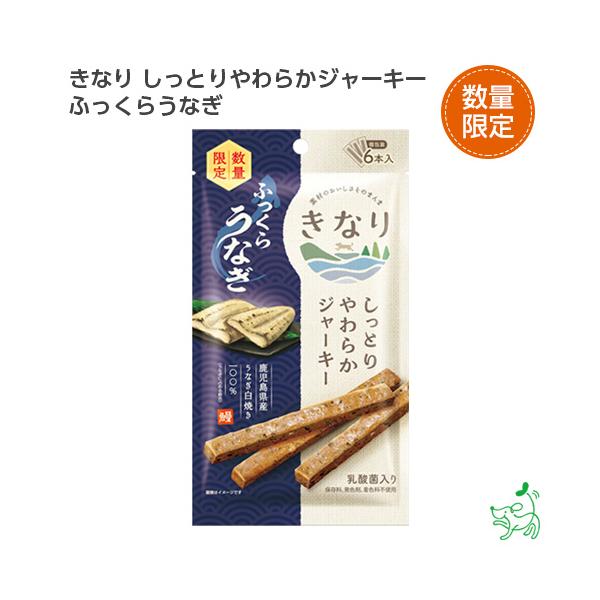 犬 おやつ 無添加 国産 きなり しっとりやわらかジャーキー ふっくらうなぎ 6本  イリオスマイル ポイント消化　超PayPay祭 ｜ イリオスマイル