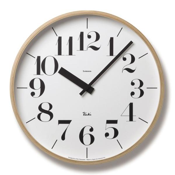 レムノス RIKI CLOCK Lサイズ リキクロック 壁掛け時計 35.4cm Lemnos