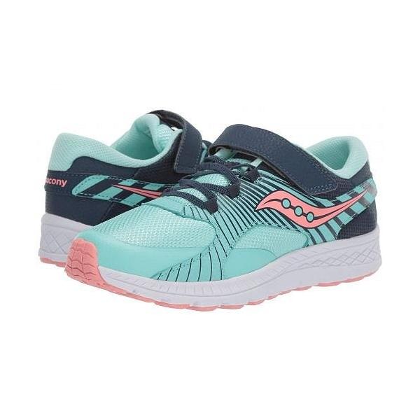 Saucony Kids サッカニー 女の子用 キッズシューズ 子供靴 スニーカー 運動靴 Velocer A C Little Kid Big Kid Navy Turquoise Prettyfunnyballoons Com