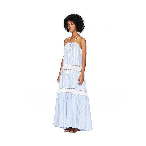 Jonathan Simkhai レディース 水着 女性用 Drawstring スポーツ アウトドア用品 水着 カバーアップ Chambray Striped Cotton Cover Up Dress Chambray Combo Tank Drawstring Sx12a8znl1dws2xr I La Love