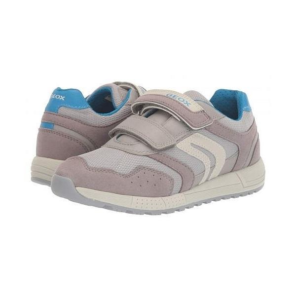 Geox Kids ジオックス 男の子用 キッズシューズ 子供靴 スニーカー 運動靴 Alben 13 Big Kid Grey Light Blue Www Manica Co Mz