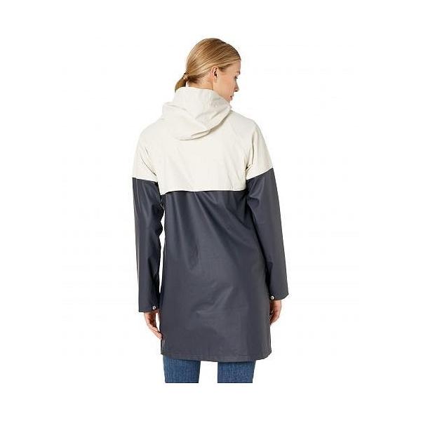 Ilse Jacobsen レディース 女性用 ファッション アウター ジャケット コート レインコート Two Tone Slicker Dark Indigo Cream Www Saufer Com Co