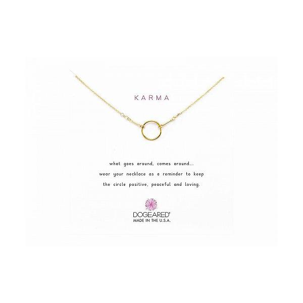 Dogeared ドギャード レディース 女性用 ジュエリー 宝飾品 ネックレス Karma Necklace 16 inch - Gold  Dipped
