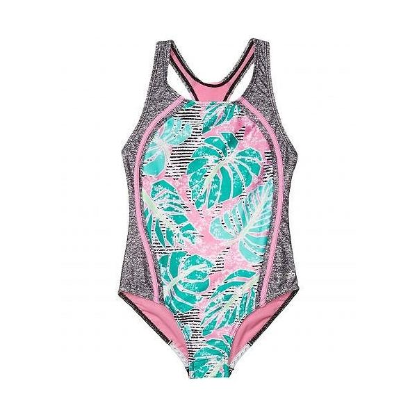 Speedo Kids スピード 女の子用 スポーツ アウトドア用品 キッズ 子供用水着 ワンピース Printed Sport Splice One Piece Big Kids Fuchsia Pink Flapjackie Com Ar