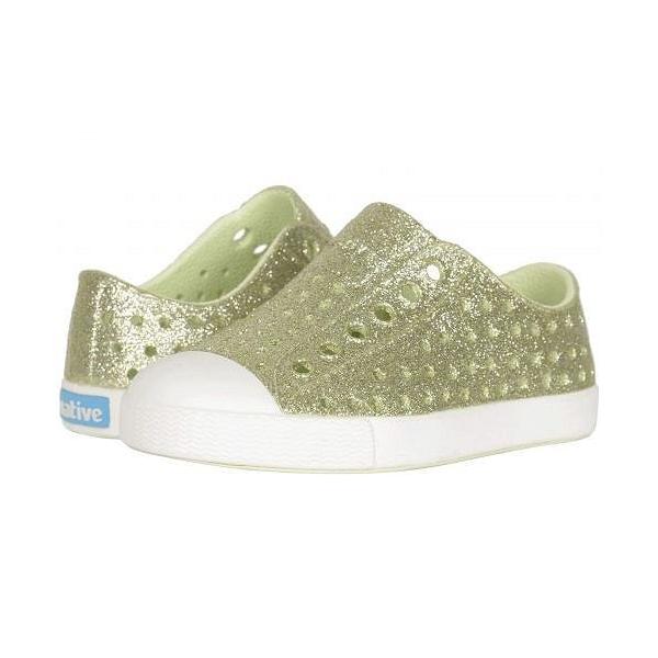 Native Kids Shoes ネイティブ 女の子用 キッズシューズ 子供靴 スニーカー 運動靴 Jefferson Bling Glitter Toddler Little Kid Cucumber Bling Shell W Idan Online Co Il