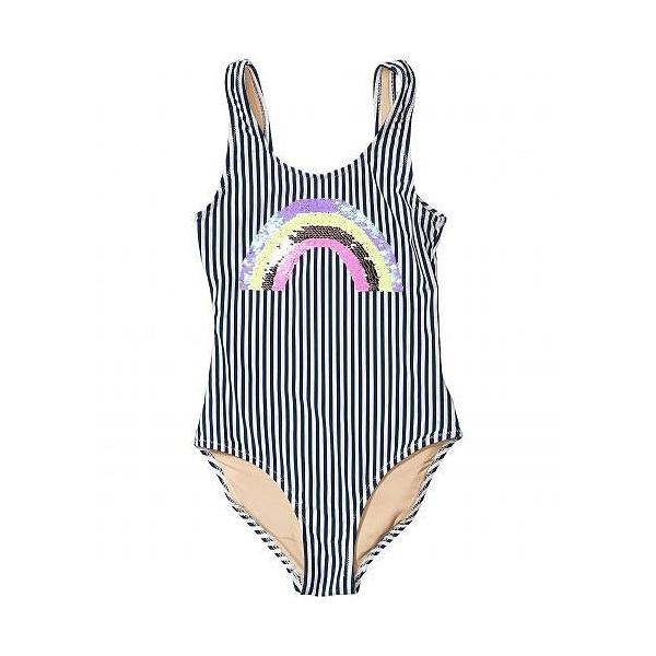 Shade Critters 女の子用 スポーツ アウトドア用品 キッズ 子供用水着 ワンピース One Piece Flip Rainbow Sequins Toddler Little Kids Big Kids Navy Texascashandpawn Com
