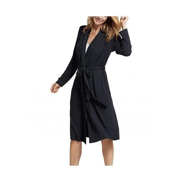 Yummie ユミー レディース 女性用 ファッション パジャマ 寝巻き バスローブ Midi Robe Black Fresnopianooutlet Com