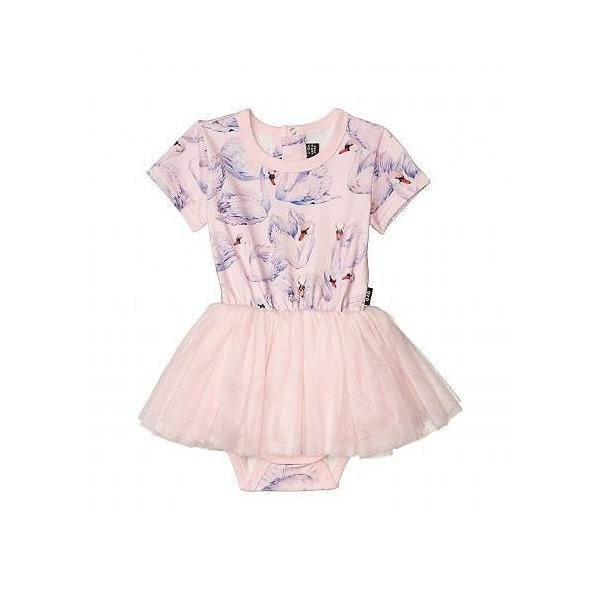 Rock Your Baby ロックユアボディー 女の子用 ファッション 子供服 ドレス Swans Short Sleeve Flounce Dress Infant Pink Www Erhamah Com