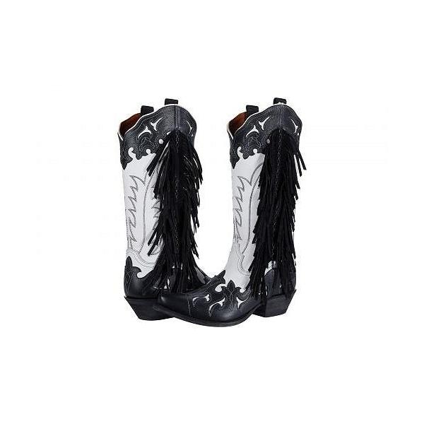 Dan Post ダンポストレディース女性用シューズ靴ブーツウエスタンブーツunexpected White Black Dotpanj Tj