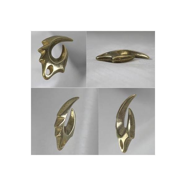 キーホルダー金具 真鍮装飾パーツ: 蟹爪 /1個 : アイ・ラブ・スマート