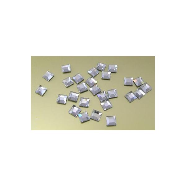 ホットフィックス・スクエア (2400) 3x3 mm、クリスタル /10個