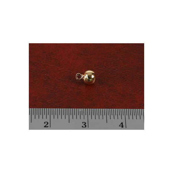 メタル チャーム  テールチャーム A ゴールドメッキ (5.6x4mm) /5個