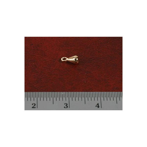 メタル チャーム  テールチャーム D ゴールドメッキ (6.2x3mm) /5個