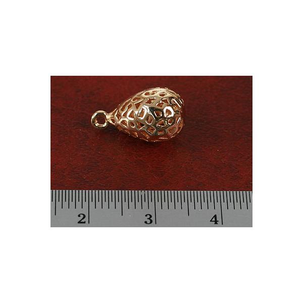 メタル チャーム  テールチャーム E ゴールドメッキ (15x8.8mm) /1個