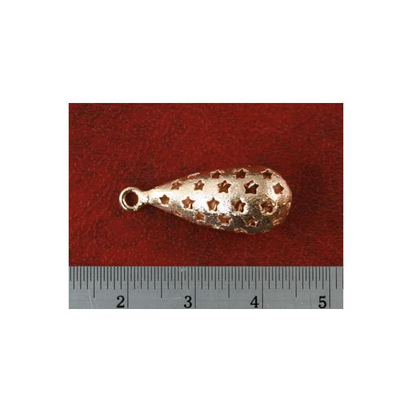 メタル チャーム  テールチャーム F ゴールドメッキ (26x10.2mm) /1個