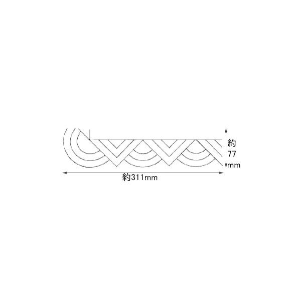キルティングテンプレート（キルティング図案）Modern Geometric Border