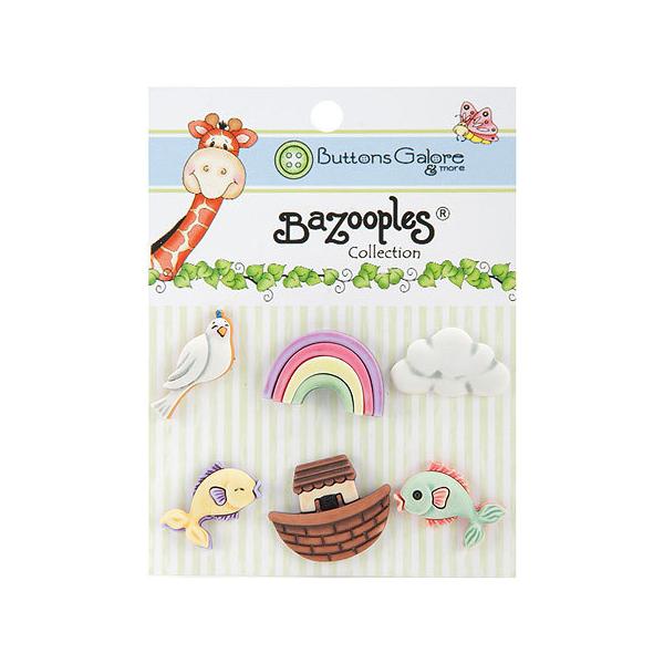 ファンシーボタン  BaZooples Buttons-Noah's Journey