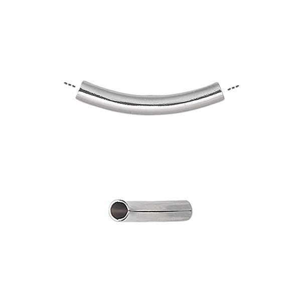 ステンレス スペーサー　チューブカーブ 22x3mm 、ホール 2.2mm /1個