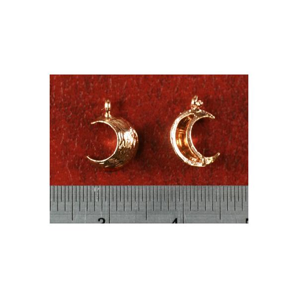 メタルチャーム 三日月 (9.5x6.7mm) / 2個セット