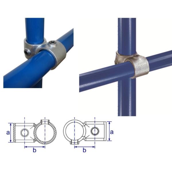 単管パイプφ48.6mm 強力ジョイントクランプ #161 /1個 : アイ・ラブ
