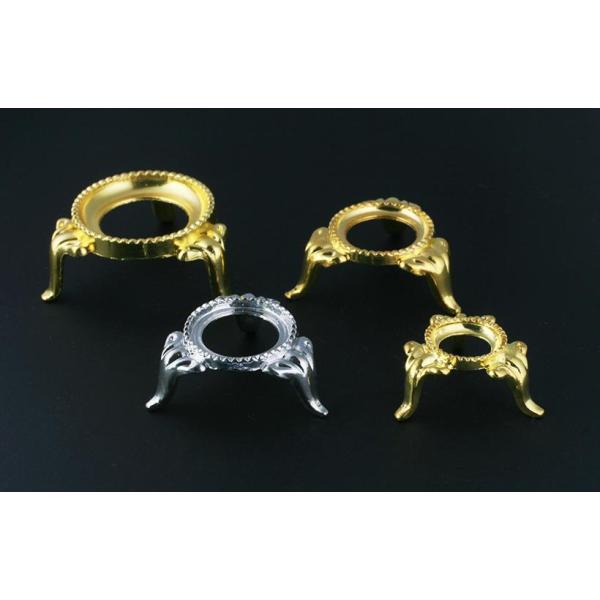 丸玉用　台座 40-50mm位の丸玉用 穴のサイズ15mm シルバー /1個