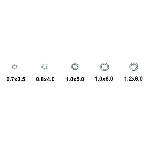 チタン 丸カン 1.0x6.0mm/ 10個