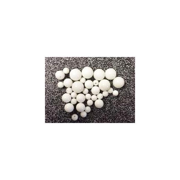 アゲート(めのう)ホワイト 片穴丸玉 6mm /1個