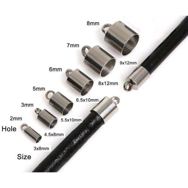 ステンレススチール　エンド パーツ サイズ 5.5x10mm/1個
