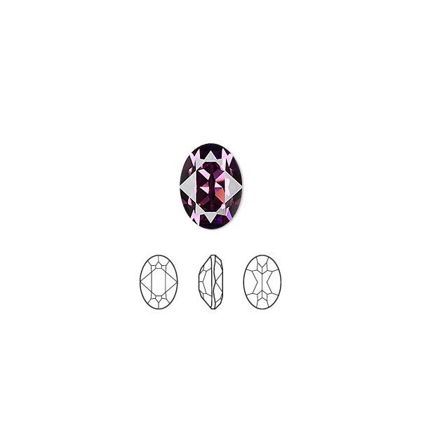 SWAROVSKI スワロフスキー #4120 - 18x13mm アメジスト フォイルド /1 