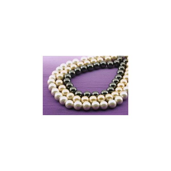マグネティック・ヘマライク（磁石）ラウンド(玉)3mm (クリームカラー)/20cm