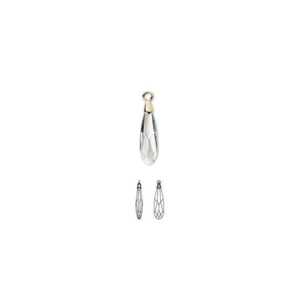 SWAROVSKI（スワロフスキー） 6533 (キャップ付きレインドロップ